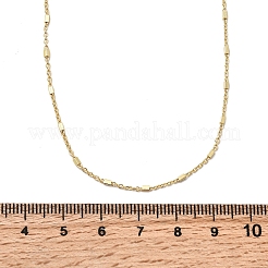 1MM Brass Cuboid Link Chain Necklaces&nbsp;NJEW-P341-01G