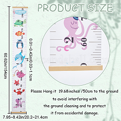Aniaml Pattern Removable Height Chart for Kids&nbsp;AJEW-WH0165-70A