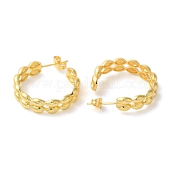 Brass Stud Earrings for Women&nbsp;EJEW-Z067-02G