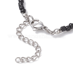 Glass Seed Beaded Charm Bracelets&nbsp;BJEW-TA00686