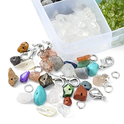 DIY Gemstone Bracelet Necklace Making Kit&nbsp;DIY-YW0006-40