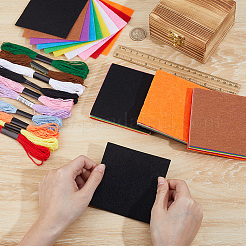 40Pcs Square Felt Fabric&nbsp;DIY-CY0003-37