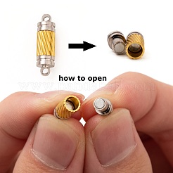 Brass Magnetic Clasps with Loops&nbsp;X-MC040-1