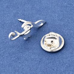 Musical Note Lapel Pin Backs&nbsp;JEWB-K035-02B-S