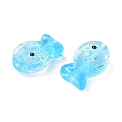 Handmade Foil Lampwork Fish Beads&nbsp;FOIL-Z001-01D-1