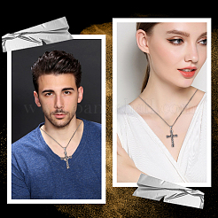 DIY 316 Surgical Stainless Steel Cross Pendant Necklaces Making Kits&nbsp;DIY-BBC0002-20