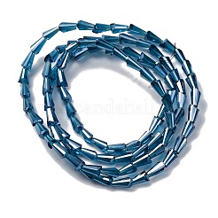 Transparent Electroplate Glass Beads Strands&nbsp;EGLA-H107-02A-PL02