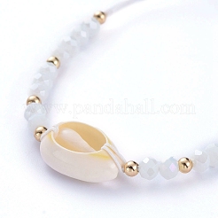 Adjustable Nylon Thread Braided Bead Bracelets&nbsp;BJEW-JB05211-01