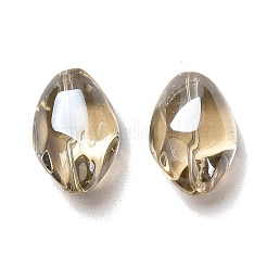 Pearlized Crystal Glass Oval Beads&nbsp;X-EGLA-F026-D02