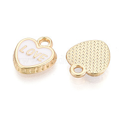 Light Gold Tone Alloy Enamel Charms&nbsp;FIND-N011-20KCG