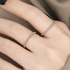 304 Stainless Steel Finger Rings for Couple&nbsp;FS-WG36BBF-10