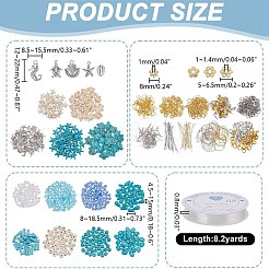 DIY Sea Aniaml Synthetic Turquoise  Alloy Earrings/Bracelets Making Kits&nbsp;DIY-AR0004-12