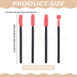 1 Bag 20Pcs Plastic with Silicone Sewing Machine Cleaning Brush&nbsp;AJEW-LP0010-21B