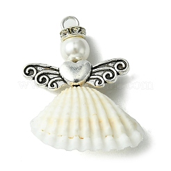 Alloy Spiral Shell Pendants&nbsp;PALLOY-TA00084