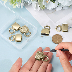 6Pcs Zinc Alloy Bag Buckles&nbsp;FIND-GF0006-89D