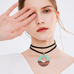 Resin & Wood Pendants&nbsp;RESI-CJ0002-01