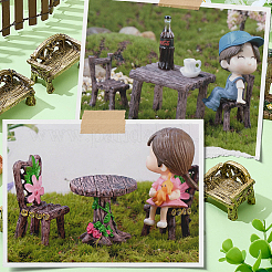 Resin Miniature Armchair Ornaments&nbsp;AJEW-SP0006-12