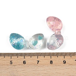 Transparent Resin Enamel Beads&nbsp;RESI-L047-07