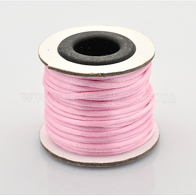 Round Nylon Satin Rattail Cord&nbsp;X-NWIR-O001-A-16-1