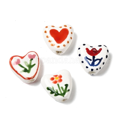 Handmade Porcelain Beads&nbsp;PORC-B007-02-1