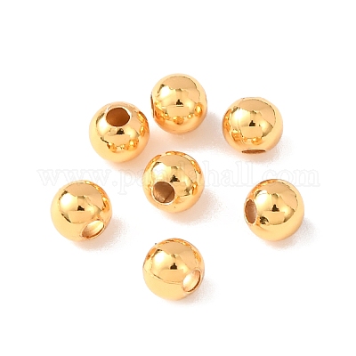 Brass Beads&nbsp;KK-C157-01B-G-1