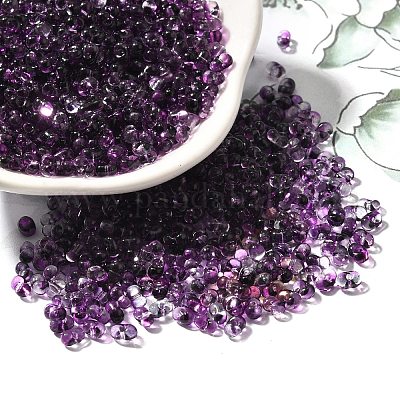 Transparent Baking Paint Glass Seed Beads&nbsp;SEED-A033-06A-04-1