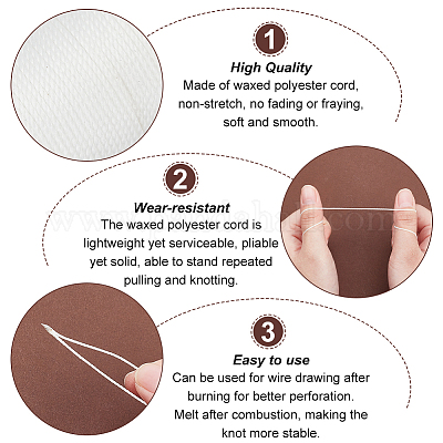 Round Waxed Polyester Thread String&nbsp;YC-OC0001-07B-02-1