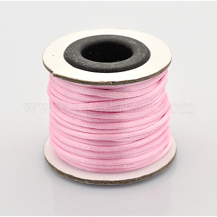 Round Nylon Satin Rattail Cord&nbsp;X-NWIR-O001-A-16-1