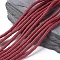 Handmade Polymer Clay Beads, Disc/Flat Round, Heishi Beads, Dark Red, 4x1mm, Hole: 1mm, about 380~400pcs/strand, 17.7 inch