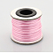 Round Nylon Satin Rattail Cord, for Bracelet Jewelry Making Chinese Knotting Macrame Craft, Pearl Pink, 2mm, about 10.93 yards(10m)/roll