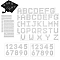 Arcylic Stickers, Clear, 73x130x1.5mm