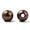 Spray Painted ABS Plastic Imitation Pearl Beads, Round, Coconut Brown, 6x5.5mm, Hole: 1.8mm, about 4540 pcs/500g