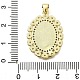 Brass Brass Micro Pave Cubic Zirconia Pendants&nbsp;KK-C087-04G-3