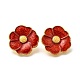 Alloy Enamel Stud Earrings&nbsp;EJEW-H156-01G-2