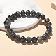 Natural Larvikite Bead Stretch Bracelets&nbsp;BJEW-K212-B-046-1