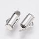 Brass Slide On End Clasp Tubes&nbsp;KK-Q747-11B-P-1