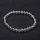Natural Crystal Round Beaded Stretch Bracelets&nbsp;BJEW-F202-07-1