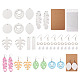 DIY Sublimation Blank Earring Making Kit&nbsp;DIY-SW0001-14-1