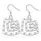 Screw Shape Brass Dangle Earrings&nbsp;EJEW-BB11986-1