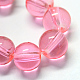 Baking Paint Transparent Glass Round Bead Strands&nbsp;DGLA-Q022-8mm-07-2