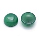 Natural Dyed & Heated Green Onyx Agate Cabochons&nbsp;G-P393-R43-10mm-2