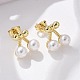 Brass Stud Earrings&nbsp;EJEW-F359-04G-5