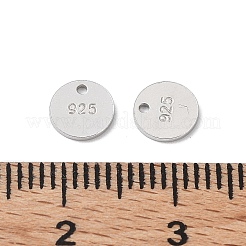 Rhodium Plated 925 Sterling Silver Charms&nbsp;STER-C003-17P