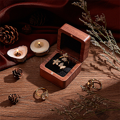 2-Slot Wooden Finger Ring Boxes&nbsp;OBOX-WH0007-18