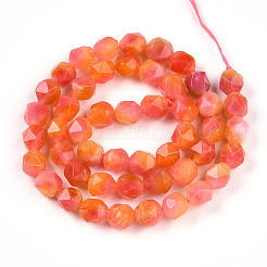 Dyed Natural White Jade Beads Strands&nbsp;G-T139-8mm-45V