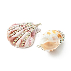 4Pcs 4 Styles Natural Mixed Shell Pendants&nbsp;PALLOY-TA00417