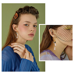 12Pcs 2 Color 316 Surgical Stainless Steel Clip-on Hoop Earrings&nbsp;STAS-DC0002-53