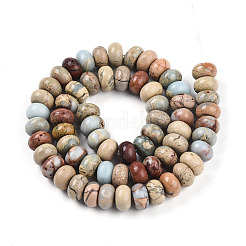 Natural Aqua Terra Jasper Beads Strands&nbsp;G-T140-71A