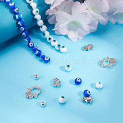 DIY Evil Eye Beads Making Finding Kit&nbsp;DIY-PH0006-35