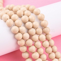 Natural Fossil Beads Strands&nbsp;G-E110-8mm-2
